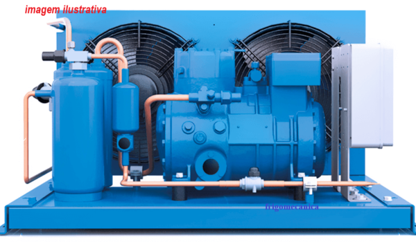 Unidade Condensadora Grupo usado - 	1,5	cv - 	FRASCOLD	 - Modelo 	B 15.9.1 Y	8,96	m3/h	 -N serie 	0M001155	 -Nº VentxØ	2X350